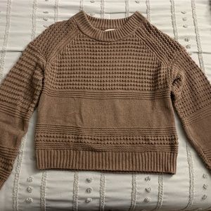 Medium Brown Cropped Sweater from Target
